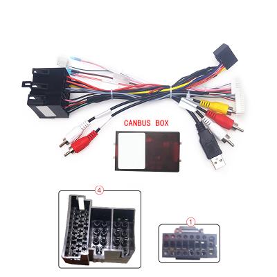 China ISO Wiring For HYUNDAI KIA Car Radio Box 16 PIN Android Power Calbe With Canbus For KIA Sorento Cerato Audio Wiring Harness Adapter for sale