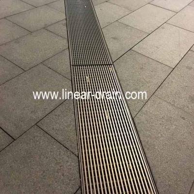 China Strainer Stainless Steel Wedge Wire Ditch Ditch Drain Grate / Surface Grate for sale