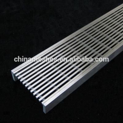 China SS 304/316/316L wedge wire strip drain, wedge wire floor grates, wedge wire drain grates and channels for sale