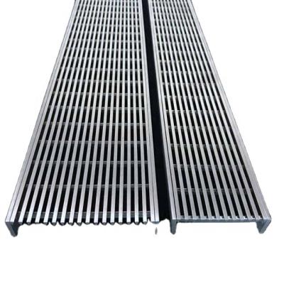 China Aesthetically pleasing and highly durable custom longitudinal triangular stainless steel wire grate for sale