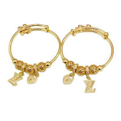 China FASHIONABLE Cheap Custom Duola Children's Low Price China Bracelet Gold Plated Children Bracelets for sale