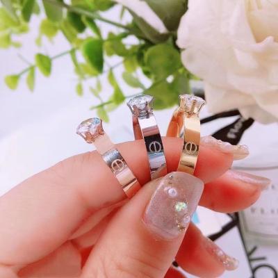 China High Precision FASHIONABLE Quality Stainless Steel Multi Style 316L Gold Plated Women's Ring for sale