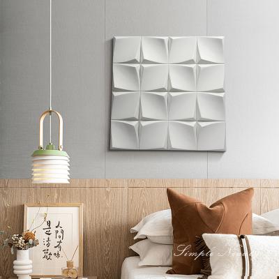 China New Handmade Wood Carving Abstract Geometric 3D Artwork Wall Painting Mixed Media By JZ Morden Classic/Postmodern Home Decoration for sale