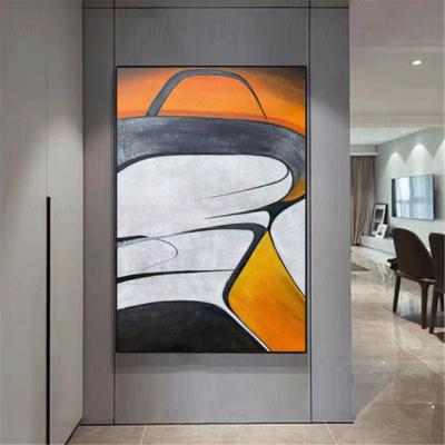 China Wall Decor JZ Living Room Decoration Oil Painting Geometric Hand Painted Art Work Canvas Large Abstract for sale