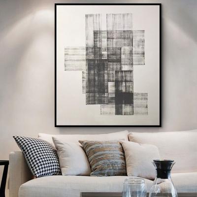 China Geometric Art Canvas Print Painting Poster Minimalist Line Abstract Wall Decor JZ Morden Living Room Decor Artwork Print Wall Painting for sale