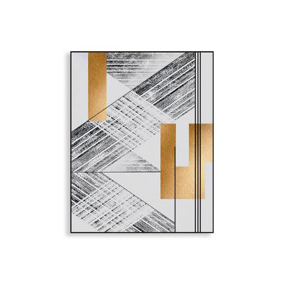 China Wall Art Poster Abstract Painting Geometric Wall Decor JZ Morden Living Room Hallway Decoration Canvas Large for sale