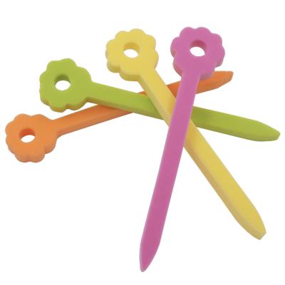 China Curly Hair Rainbow Flower EVA Bendable Hair Roller Hairdressing Curlers for sale