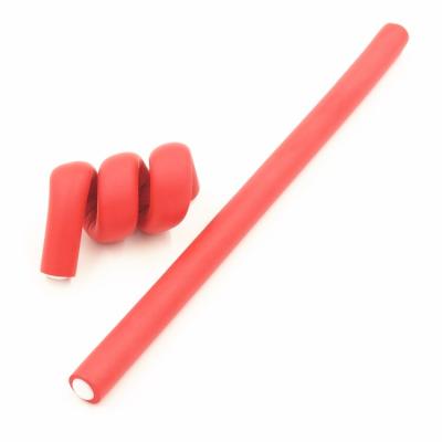 China DIY Hair Curling 6pcs 10mm TWIST-FLEX ROD Twist Cable Rods Bendable Rubber Hair Curler Flexi Rods for sale