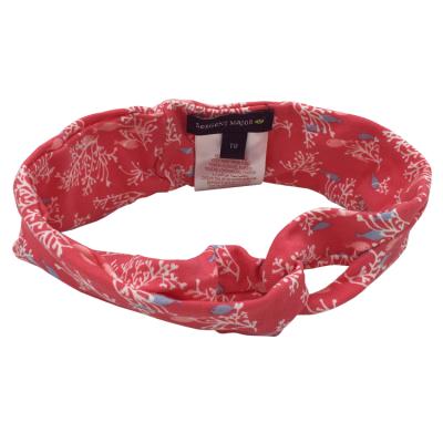 China Fashion Elastic Red Knitted Fabric Head Wrap Headbands for sale