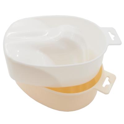 China Big And Deep Plastic Professional Plastic Manicure Soak Off Finger Nail Spa Bowl for sale