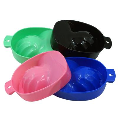 China Durable Plastic Nair Art Treatment Manicure Spa Tray Nail Wash Soak Out Bowl for sale