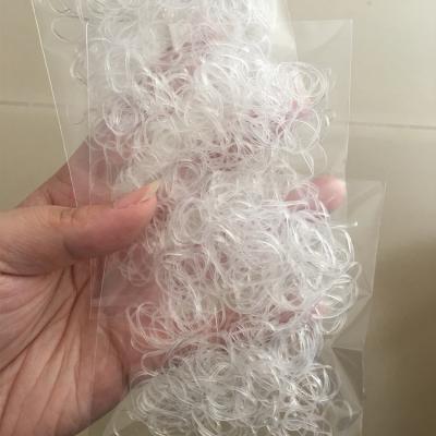 China Making New Cheap Hairdressing 250pcs Diameter 20mm Clear Rubber Elastic Hair Band for sale