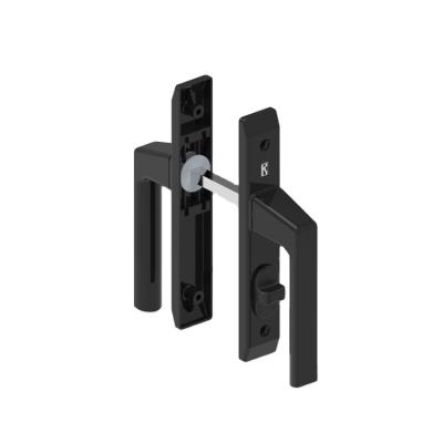 China Black Modern Bedroom Factory Price Door Hardware Aluminum Alloy Interior Level Wooden Door Handle for sale