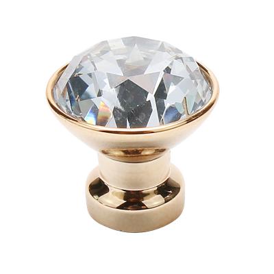 China Modern Crystal Door Knob With Screw Glass Around Acrylic Sideboard Bar Pulls Furniture Plastic Handle for sale