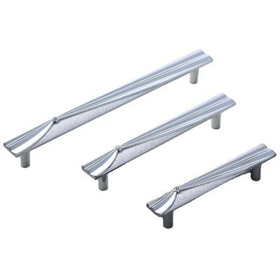 China Factory direct sale fashion industrial chrome plated cabinet handle furniture zinc alloy material for sale