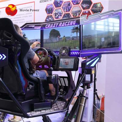 China Fiberglass Virtual Reality HD And Wide Video Vr Racing Simulator for sale