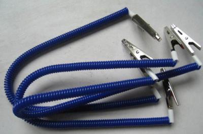 China Napkin coiled holder dental lab bib clips flexible plastic spring coil chain blue leashes for sale