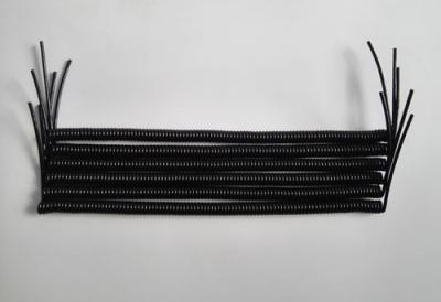 China China Solid Black Steel Wire 0.8mm Plastic Coated High Grade Spring String Coil Tether 4mm Cord Dia Ready for Hooks for sale