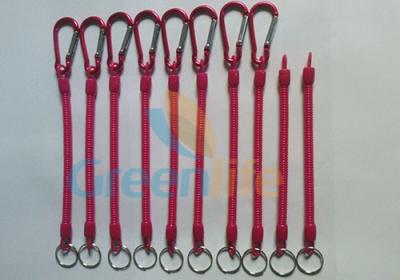 China Customized Size and Red Color 4'' to 40'' Multi-purpose Utilities Plier Coiled Lanyards for sale