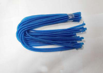 China Transparent Blue Color Wire Spring Long Tool Tether Ready for Final Snap Hook for sale