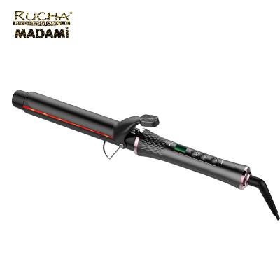 China Popular New Technology Curling Iron Red Far Infrared Hair Curler LCD Display 25 28 32mm zu verkaufen