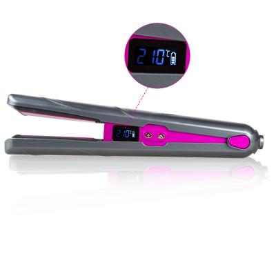 China Outdoor Rucah Hair Beauty Tools Wireless USB Hair Straightener Portable Curling Dish LCD Show Flat Iron 8000mAh Large Capacity for sale