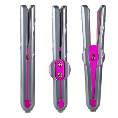 Cina Factory Price USB Hair Straightener Outdoor Cordless Flat Iron Cordless USB Filling Straighten Iron With Logo in vendita