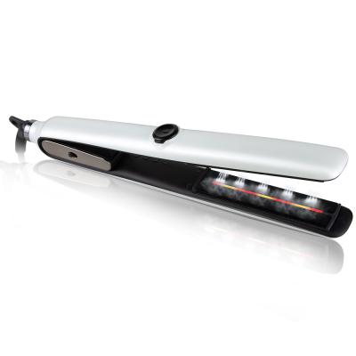 China Kind-Newest hotel cabello plancha hair straighteners 230c infrared steam hair straightener gifts iron flat iron steamer en venta