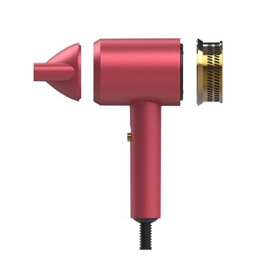 China Rucha Beauty Ionic Professional Hair Blow Dryer Lightweight Travel Hair Dryer with Magnet Nozzles for sale