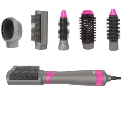 China New Design 5-in-1 Hot Brush Hair Dryer Volumizer Hot Brush Airbrush Set for sale