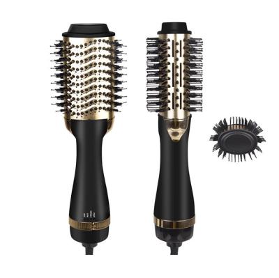 China New Hair Dryer Volumizer 2-in-1 Ionic Hair Dryer Brush with Straighten Hot Salon Airbrush Styler for sale