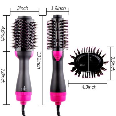 China Ionic Salon 3 In 1 Volume Hair Styler Hot Air Hair Dryer Brush for sale