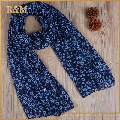 China Polyester Digital Print Scarf Floral Women Style By Polyester for sale