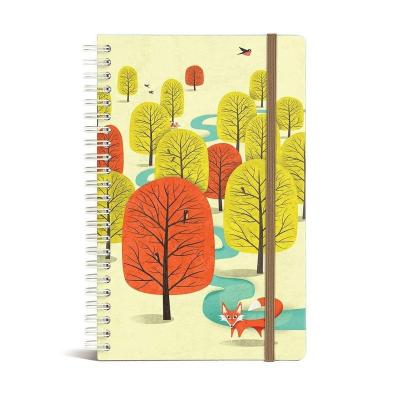 China Spiral Bookjigs Spiral Hardcover Ruled Notebook with Elastic Cover Strap 8