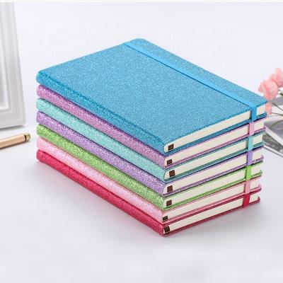 China Cork With Creative Diary Diary Glitter School Supplies Material DIY A5 Cotton Cloth Notebook Kawaii Notepad Colorful Soft Cover Album Planner Gift for sale