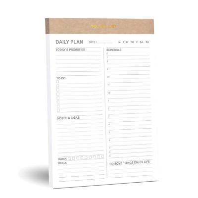 China Loose Leaf Journal To Do List Notepad with Tear Off Planning Sheets, 5.8*8.2 Magnetic Planner Checklist Organizing Memo Pad for Reminders for sale