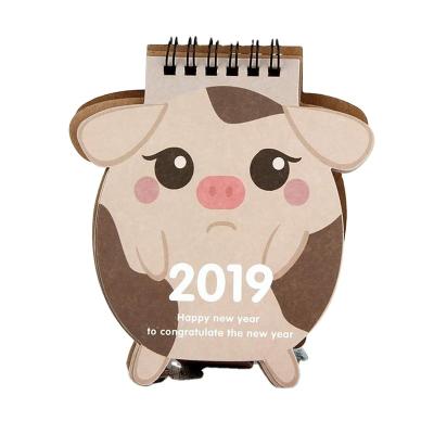 China Small Calendar2022 Table Calendar for Kids Wall Calendar Pig Desk Cute Design for sale