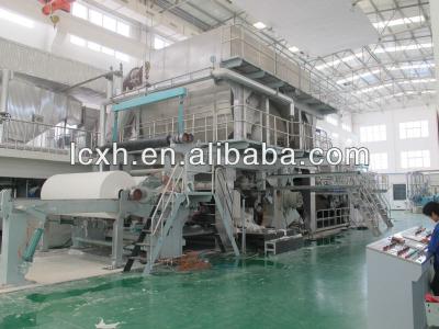 China High Speed ​​Wood Pulp CE 2850/1500 Crescent Tissue Machine Energy Saving With Yankee Dryer for sale