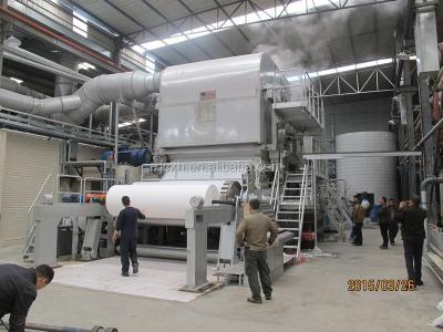 China Old Waste Paper Project 2850-500 Turnkey Crescent Tissue Machine Line for sale