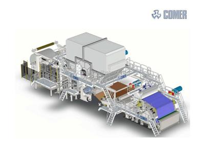 China Most of 2850/1200 old advanced crescent tissue paper machine 65T/D for sale