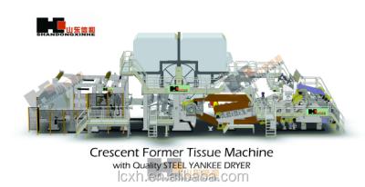 China 20t/d Wood Pulp Energy Saving Low Emission Toilet Paper Machine SWZ706-2850 with Yankee Dryer for sale