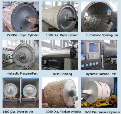 China Alloy Iron Yankee Drier Cylinder For Paper Machine for sale