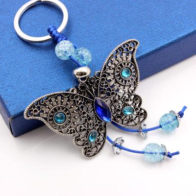 China Promotion 2021 New Gift Butterfly Is Hand - Evel Knievel Turkish Blue Evil Woven Eyes Key Chain for sale