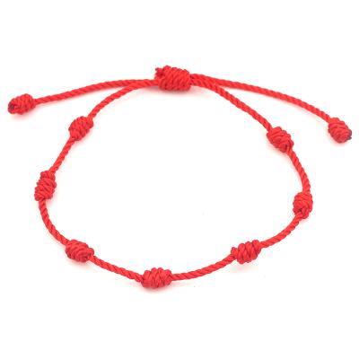 China Lucky Adjustable Size Red Thread Simple Red String Bracelet Chinese Style Amazon Amazon Hot Selling String For Lovers/Friends for sale