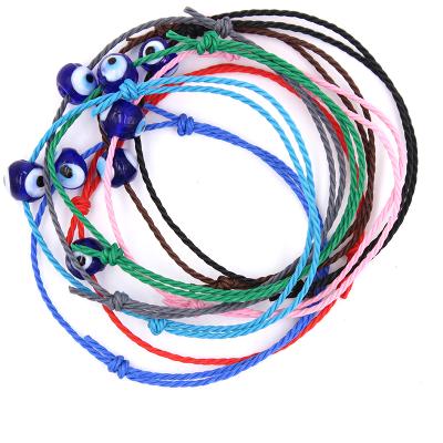 China Low Price Chinese Wholesale Many Colors Can Choose Turkish Blue Eyes Red Rope Hand Knitting Can Be Movable Men And Women Bracelet Applica for sale