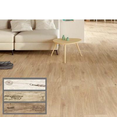 China Rustic Rustic Ceramic Wooden Corn Brown Non-Slip Brown Wood Look Effect Porcelain Tiles Living Room Tiles for sale