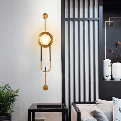 China Nordic Minimalist Modern Decor Indoor Iron Led Wall Lamps Lights For Cafe Bedroom for sale