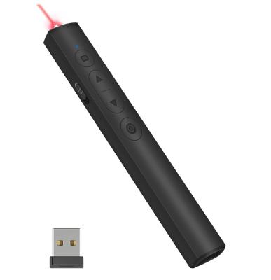 China Laser Pointer+ Page Presentation Up/Down Clicker For PowerPoint Presentations , RF 2.4GHz Wireless Presenter Remote PowerPoint Clicker With Laser Pointer for sale