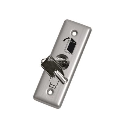 China Stainless Steel Dia16mm Stainless Steel Exit Button With Key for sale