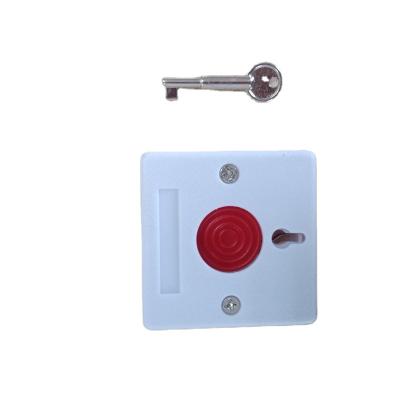 China N/O EM 251 White ABS Emergency Key Reset Button With 1 Key for sale